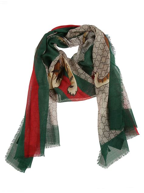 gucci wool stole|gucci frayed scarf.